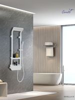 Товар: Панель MAIELLA W душевая из нержавеющей стали Cerutti SPA CT8984, цвет белый - фото 2 Панель MAIELLA W душевая из нержавеющей стали Cerutti SPA CT8984, цвет белый — фото 2, Душевые панели