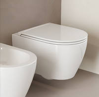 Сиденье с крышкой Scarabeo MOON/GLAM с микролифтом цвет черный матовый арт-5535/B 49 — фото 4, Сиденья для унитаза