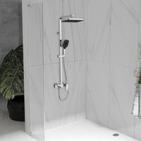 Товар: Душевая стойка Cube VSFS-4C12CH с изливом, хром - фото 2 Душевая стойка Cube VSFS-4C12CH с изливом, хром — фото 2, Душевые стойки