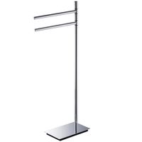 Стойка COLOMBO DESIGN SQUARE B9901 напольная с полотенцедержателем цвет хром — фото 1, Душевые стойки
