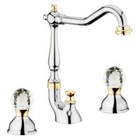 Товар: Смеситель для раковины Webert Karenina KA750202017, хром/золото - фото 1 Смеситель для раковины Webert Karenina KA750202017, хром/золото — фото 1, Смесители для раковины