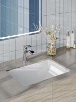 Agger Раковина встраиваемая снизу санфарфор, белый глянец арт-ASB01530 — фото 2, Раковины встраиваемые снизу