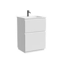 Тумба напольная SANCOS Folk Floor, 590х445х850, c двумя ящиками оснащенными доводчиками, Bianco, арт. арт-FL60FW — фото 5, Тумбы под раковину