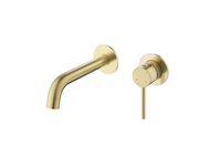 Товар: AQ1313BG ЕВРОПА смеситель для раковины настенный 2 отв. (внешняя и скрытая часть), шлиф. золото - фото 2 AQ1313BG ЕВРОПА смеситель для раковины настенный 2 отв. (внешняя и скрытая часть), шлиф. золото — фото 2, Смесители для раковины