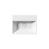 раковина подвесная/накладная KUBE X 45x35 белый арт-9485111 — фото 1, Раковины подвесные