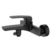 Товар: Смеситель для ванны Azario Conda с ручным душем, керамический картридж, шланг 150 см, черный матовый арт-AZ-K3011B - фото 1 Смеситель для ванны Azario Conda с ручным душем, керамический картридж, шланг 150 см, черный матовый арт-AZ-K3011B — фото 1, Смеситель для ванны