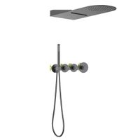 Товар: Душевая система встроенная с термостатом Timo Saona SX-2350/18SM черное золото - фото 5 Душевая система встроенная с термостатом Timo Saona SX-2350/18SM черное золото — фото 5, Встраиваемые душевые комплекты