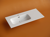 Раковина накладная мебельная CERAMICANOVA Element чаша слева с отверстием под смеситель 1010x465x180 мм цвет белый арт-CN7003L — фото 3, Раковины встраиваемые сверху