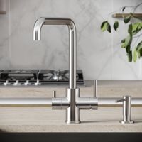 Товар: Смеситель для кухни SANCOS Vela с возможностью подключения фильтра для воды, цвет брашированный никель, арт. арт-SC4013BN - фото 4 Смеситель для кухни SANCOS Vela с возможностью подключения фильтра для воды, цвет брашированный никель, арт. арт-SC4013BN — фото 4, Смесители для кухни