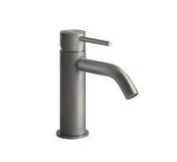 Смеситель для раковины, Gessi, Flessa, тип открывания воды-однорычажный, тип регулирования воды-керамический картридж, монтаж-на раковину/столешницу, отверстия для монтажа-1, высота, мм-159, вынос излива, мм-156, тип излива-неподвижный, донный клапан-отсутствует, тип подводки-гибкая, стандарт подвода воды-3/8", цвет-Steel Brushed арт-54002.239 — фото 2, Смесители для раковины