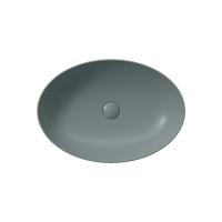 раковина накладная PURA 60x42 без перелива агава матовый арт-884204 — фото 1, Раковины накладные