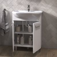 Тумба под раковину VIGO Hoska 60 напольная белый арт-230 — фото 3, Тумбы под раковину