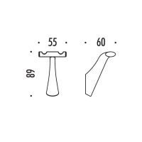 Крючок COLOMBO DESIGN LAND CD67 одинарный цвет хром — фото 2, Крючки для полотенец