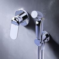 F40H85C00 Sunny, гигиенический набор для скрытого монтажа со смесителем для душа, хром, шт. — фото 5, Гигиенические души