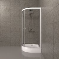 ДО Ультра 100*100 А (3 места+сифон D90) арт-Щ0000061796 — фото 4, Душевые уголки четверть круга