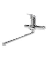 OneLife смеситель для ванны однорычажный полимерный универсальный, хром арт-P01-211cr — фото 8, Смеситель для ванны