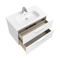 VICTORIA Тумба под раковину VICTORIA 80, 2 ящика, белый гл., ROCA арт-A857470806 — фото 3, Тумбы под раковину