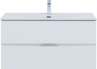 Мебель для ванной Aquanet Алвита New 100 2 ящика, белый матовый 00274205 — фото 8, Комплекты мебели для ванной