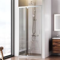 Товар: W90G-100-1P-MT Gem дверь душевая распашн 100x195,серебро, стекло прозрачн - фото 4 W90G-100-1P-MT Gem дверь душевая распашн 100x195,серебро, стекло прозрачн — фото 4, Распашные душевые двери