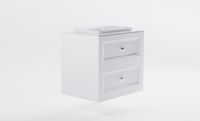 Товар: Тумба Классик 70 с 2ящ белый мат. с раковиной Ретро бел гл. и столешницей Solid бел гл. арт-4631177714276 - фото 3 Тумба Классик 70 с 2ящ белый мат. с раковиной Ретро бел гл. и столешницей Solid бел гл. арт-4631177714276 — фото 3, Тумбы с раковиной
