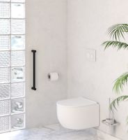 Поручень прямой Поручень Сунержа прямой d 28 мм / L 500 Матовый чёрный арт-31-3012-0500 — фото 1, Поручни для ванной