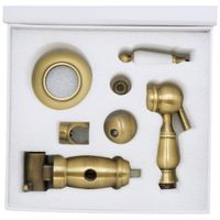 OXFORD Гигиенический душ.набор, см-ль моноком.встр.с держателем/лейка/шланг латунь, бронза 30530 — фото 6, Гигиенические души