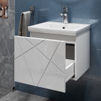 Товар: Тумба под раковину VIGO Geometry 50 подвесная белый (032) - фото 4 Тумба под раковину VIGO Geometry 50 подвесная белый (032) — фото 4, Тумбы под раковину