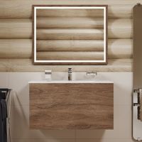 Тумба под раковину Allen Brau Glority 100 дуб антик арт-1.35002.NW — фото 4, Тумбы под раковину