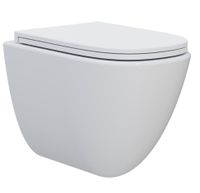 Унитаз подвесной сиденье SoftClose, технология смыва Invisible, скрыт крепеж. 520х360х400 арт-AQM2014PRO — фото 4, Подвесные унитазы