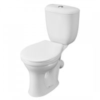 Унитаз-компакт Виктория косой выпуск, с бачком Виктория н/п., кнопочной арматурой и сиденьем SANTE 1P3016S0000BF — фото 6, Напольные унитазы