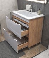 Тумба под раковину VIGO Grani 75 напольная дуб золотой (tn.GRI.OSK.75.2Y дуб золотой) — фото 3, Тумбы под раковину