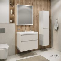 Пенал подвесной "МЕРКАДО-32 см" универсальный, белый матовый 303284 — фото 2, Пеналы для ванной комнаты