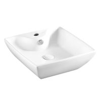 Раковина Azario 43.5х43.5х15, накладная, белая арт-AZ-4263 — фото 3, Раковины накладные