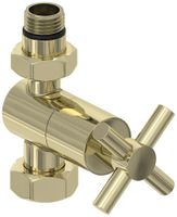 Вентиль Вентиль Сунержа прямой крест (G 1/2" НР х G 3/4" НГ) Шампань арт-020-1409-1234 — фото 3, Комплектующие для полотенцесушителей