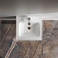 M85AWCC0502WG64 X-Joy, Раковина мебельная, керамическая, 50 см, встроенная, цвет: белый, глянец — фото 1, Раковины