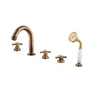 MORAVA смеситель каскадный на 5 отверстий, ЦВЕТ БРОНЗА арт-MK362.5PSM — фото 1, Смеситель для ванны