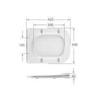 Сиденье для унитаза Grossman 4441S (тонкое) 1 место арт-49GR41S — фото 3, Сиденья для унитаза