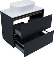 Тумба под раковину Allen Brau Activity 80 1.34012.AM антрацит матовый/олива браш — фото 5, Тумбы под раковину