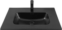 Раковина Aquanet Flat 70 черная матовая арт-00329254 — фото 3, Раковины встраиваемые сверху