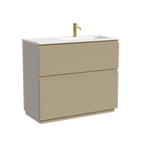 Тумба напольная SANCOS Folk Floor правая 995х445х850, c двумя ящиками оснащенными доводчиками, Капучино, арт. арт-FL100FRCP — фото 5, Тумбы под раковину