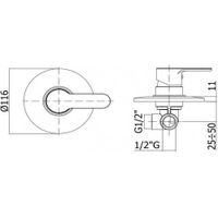 Набор смесителей Paffoni Blu 3 в 1 (сет 12) (с внутренней частью) 00255130 — фото 7, Готовые комплекты для ванной комнаты