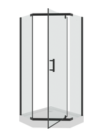 Товар: Душевой уголок с поддоном Parly 90х90х195 см, профиль черный, стекло прозрачное арт-ZPE911BE - фото 4 Душевой уголок с поддоном Parly 90х90х195 см, профиль черный, стекло прозрачное арт-ZPE911BE — фото 4, Душевые уголки трапеция