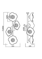Настенный светильник (бра) Maytoni MOD207WL-04BS — фото 8, Бра