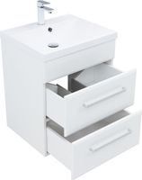 Тумба под раковину Aquanet Лукка 60 белый арт-00302396 — фото 3, Тумбы под раковину