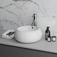 Раковина Grossman GR-3010 (420х420х190) белая,1 место — фото 2, Раковины накладные