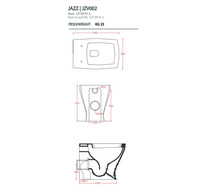 Унитаз Artceram Jazz приставной цвет белый матовый арт-JZV002 05 00 — фото 3, Приставные унитазы