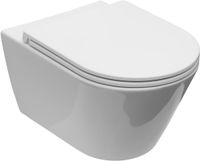 Чаша подвесного унитаза Aquanet Lake белый арт-LAKE-W — фото 1, Подвесные унитазы