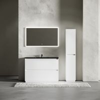 Товар: Тумба под раковину SANCOS Libra Floor напольная, 1190х450х840, c двумя ящиками оснащенными доводчиками, белый глянец , арт. арт-LB120F-1W - фото 8 Тумба под раковину SANCOS Libra Floor напольная, 1190х450х840, c двумя ящиками оснащенными доводчиками, белый глянец , арт. арт-LB120F-1W — фото 8, Тумбы под раковину