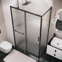 Боковая стенка Grossman Style (100х195) черный матовый,стекло шиншилла, 1 место арт-200.K33.05.100.21.02 — фото 4, Боковые стенки