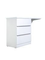 Orange Sistema Тумба напольная с левой раковиной 130 см под стиральную машину, белый арт-ST-70TUW+RAL — фото 4, Тумбы с раковиной